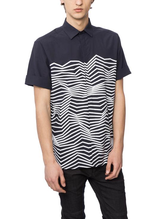  닐바렛 반팔 셔츠 BCM552A028S195 BLUE