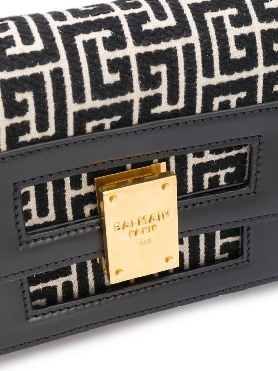  발망 토트백 WN1BK607TJGHGFE IVORY BLACK - BALMAIN