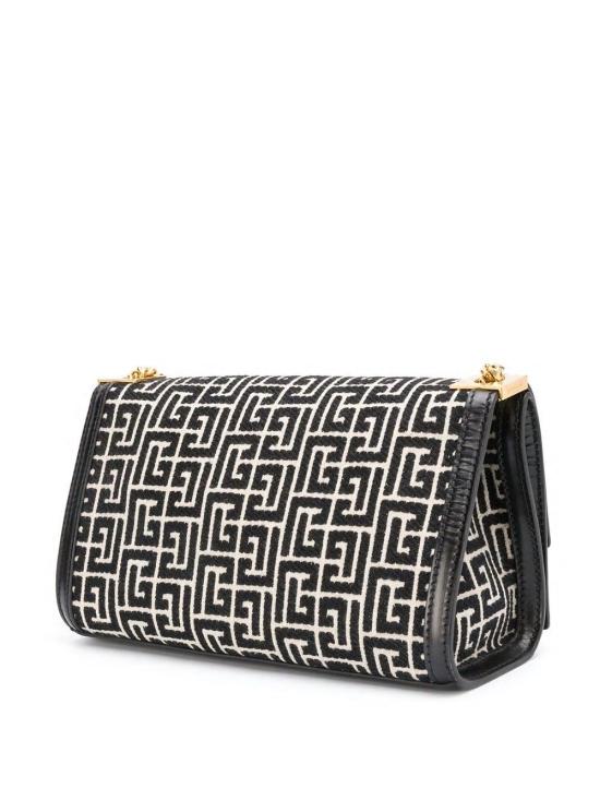  발망 토트백 WN1BK607TJGHGFE IVORY BLACK - BALMAIN