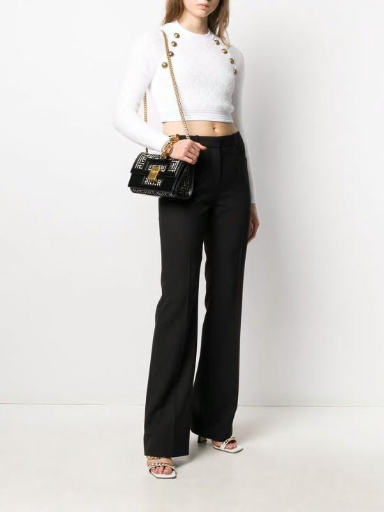  발망 토트백 WN1BJ605TJGHGFE IVORY BLACK - BALMAIN