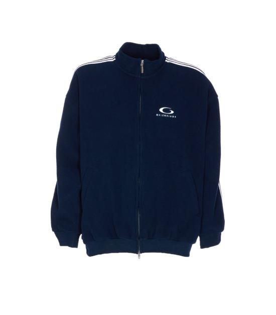 25FW 발렌시아가 로고 후드 티셔츠 829406TRVJ98502 BLUE