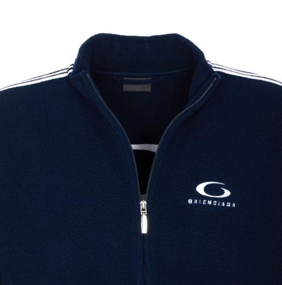 25FW 발렌시아가 로고 후드 티셔츠 829406TRVJ98502 BLUE - BALENCIAGA