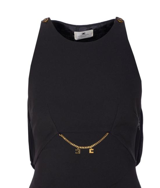 25FW 엘리자베타프랜치 숏 원피스 AB80856E2110 Black - ELISABETTA FRANCHI