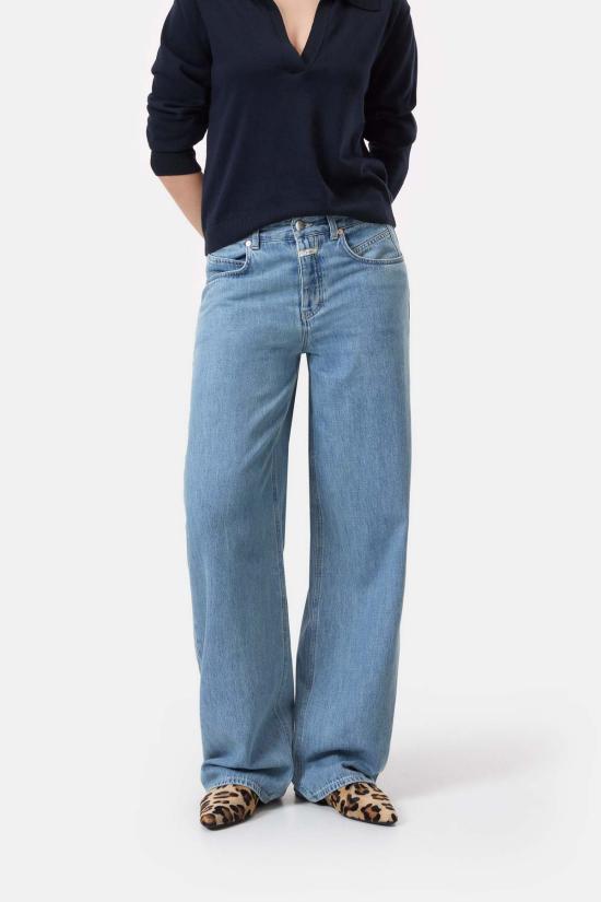  클로즈드 데님 팬츠 닫힌 니카 와이드 진