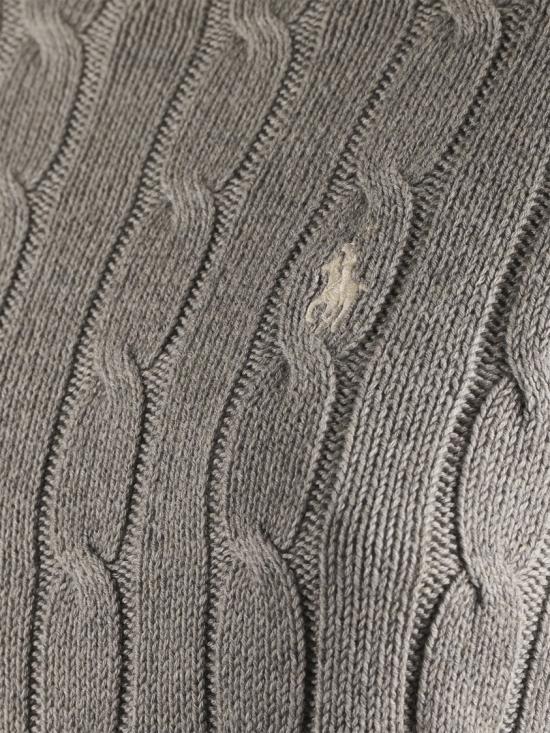 25FW 폴로 랄프로렌 폴로 자수 케이블 니트 스웨터 211971795001 GREY DOM - POLO RALPH LAUREN