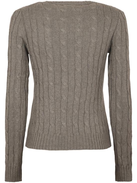 25FW 폴로 랄프로렌 폴로 자수 케이블 니트 스웨터 211971795001 GREY DOM - POLO RALPH LAUREN