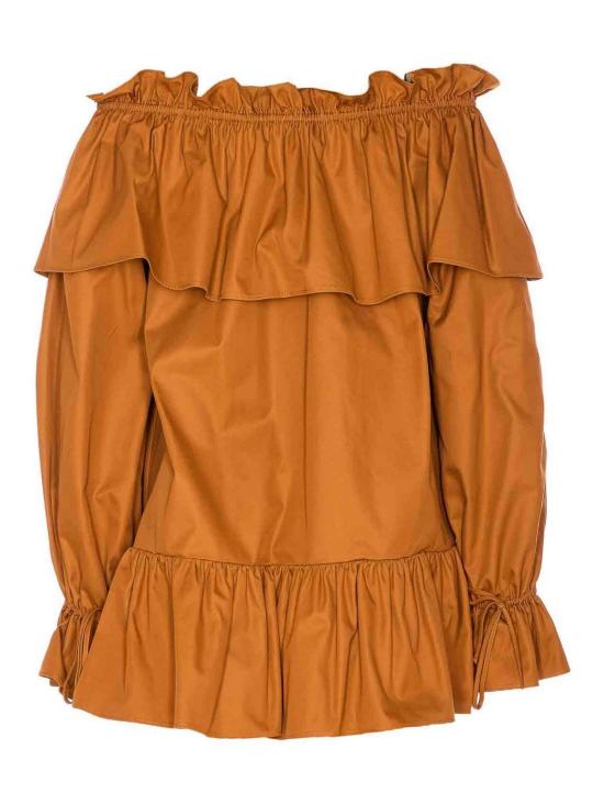 26SS 생로랑 미디 스커트 820312Y3A992498 Brown - SAINT LAURENT