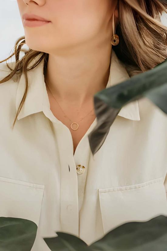  쉬나 마샬 주얼리 목걸이/팬던트 Sheena Marshall Jewelry Sol 목걸이 재활용 14k 골드필 - SHEENA MARSHALL JEWELRY