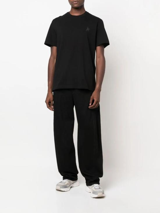 25FW 골든구스 반팔 티셔츠 GMP01220P000593 90100 BLACK