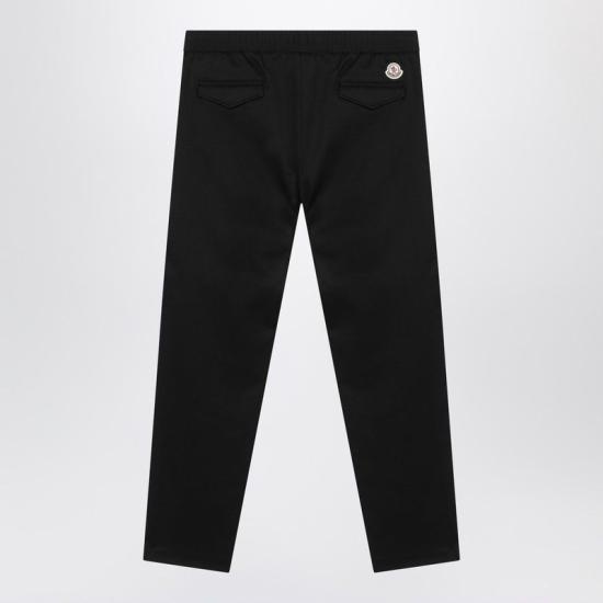 25FW 몽클레어 로고 조깅 트라우저  2A0002289ALO999 BLACK DOM - MONCLER