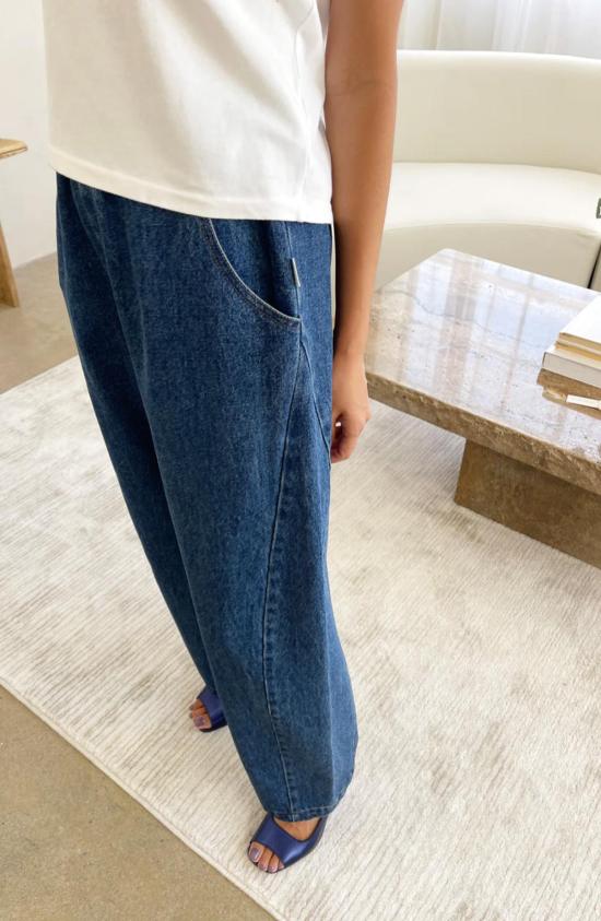  르 본 숍 데님 팬츠 Le Bon Shoppe 아크 팬츠 블루 데님 - Le Bon Shoppe