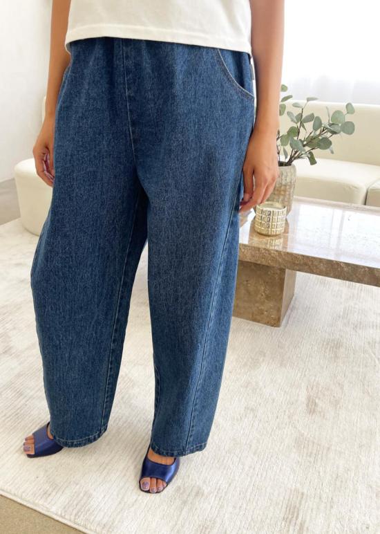  르 본 숍 데님 팬츠 Le Bon Shoppe 아크 팬츠 블루 데님 - Le Bon Shoppe