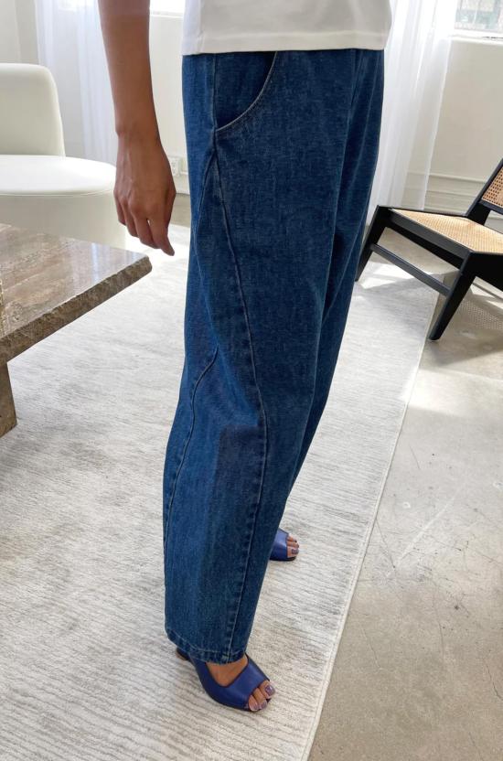  르 본 숍 데님 팬츠 Le Bon Shoppe 아크 팬츠 블루 데님 - Le Bon Shoppe