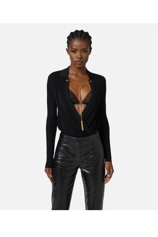 25FW 엘리자베타프랜치 바디수트 티셔츠 BK75B56E2110 Black - ELISABETTA FRANCHI