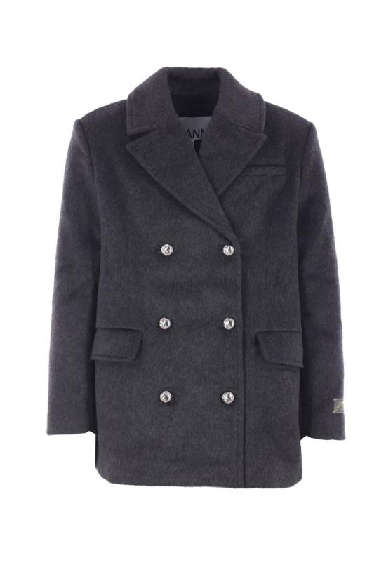 25FW 가니 더블 브레스트 자켓  W0567252 GREY