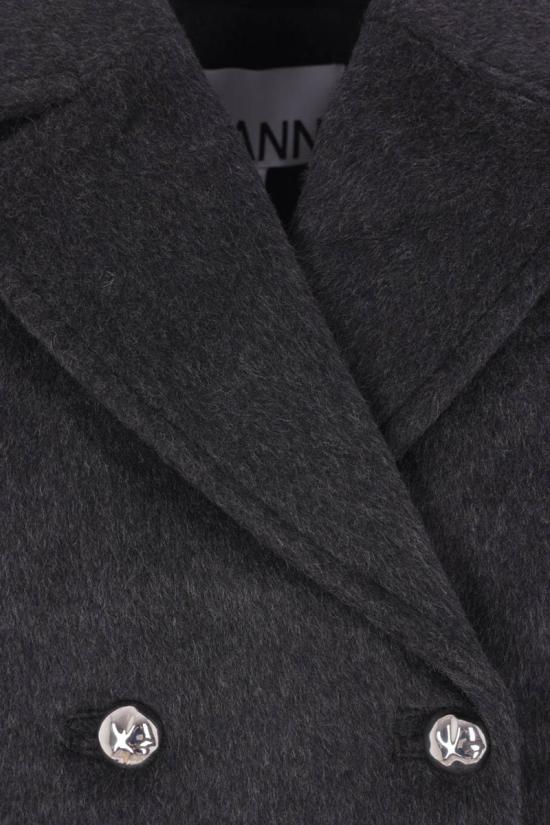 25FW 가니 더블 브레스트 자켓  W0567252 GREY - GANNI