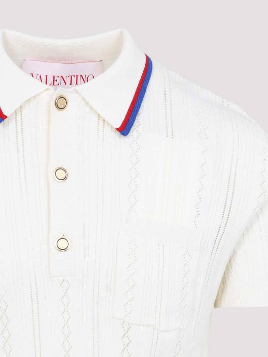  발렌티노 가라바니 폴로 티셔츠 6V3KP03PAPC581 Cream - VALENTINO GARAVANI