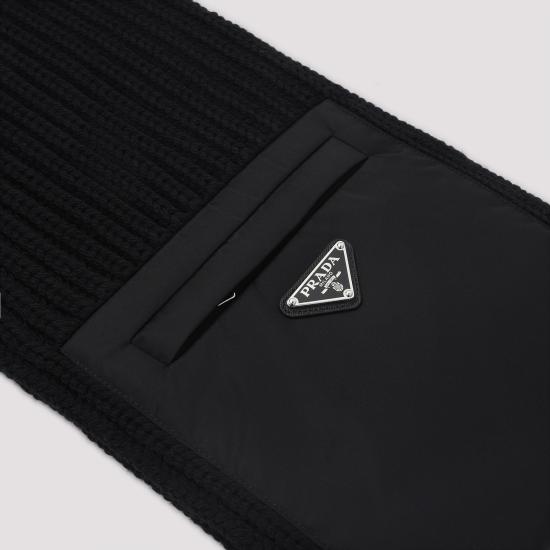 25FW 프라다 머플러/스카프 2FS1061WTOF0002 BLACK DOM - PRADA