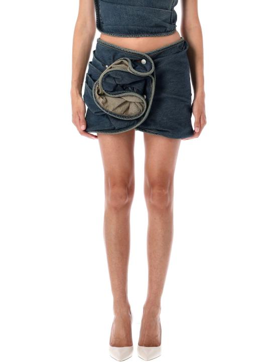 25FW 마그다뷰트림 숏 스커트 311725 VNTG BLUE VINTAGE BLUE