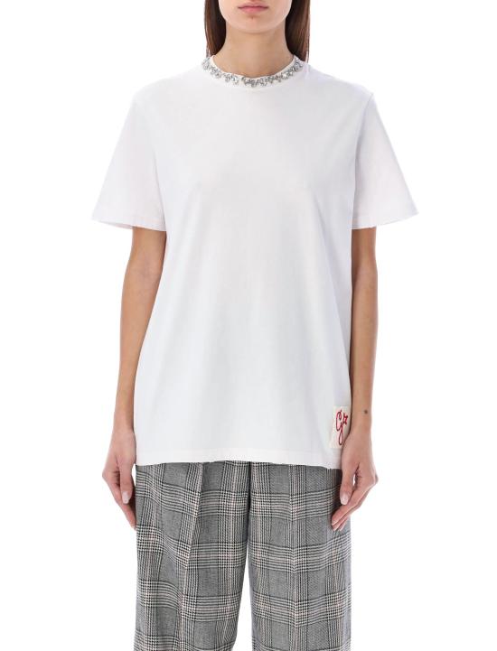 25FW 골든구스 반팔 티셔츠 GWP01220P000673 10363 WHITE