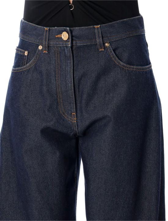 25FW 베르사체 데님 팬츠 10208821A15341 1D920 BLUE BLACK - VERSACE