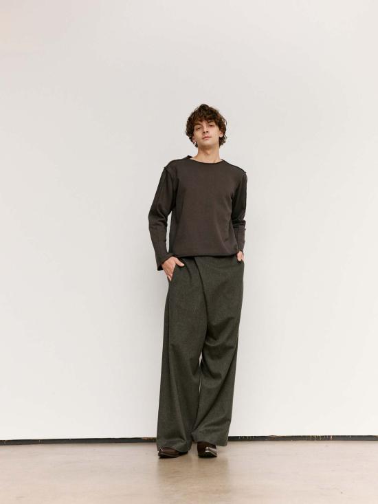  가브리엘라 콜 가먼츠 스웨터 No.317 오가닉 코튼 플리스 탑 - GABRIELA COLL GARMENTS