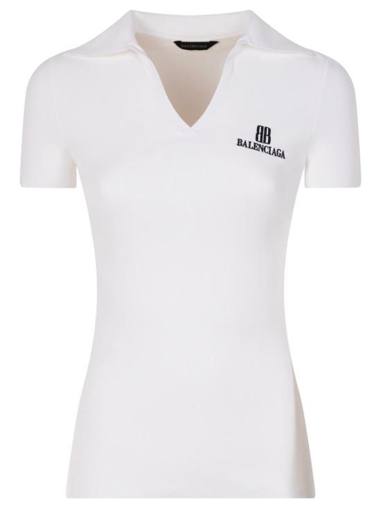 25FW 발렌시아가 블라우스 835501 T5231 9040 WHITE