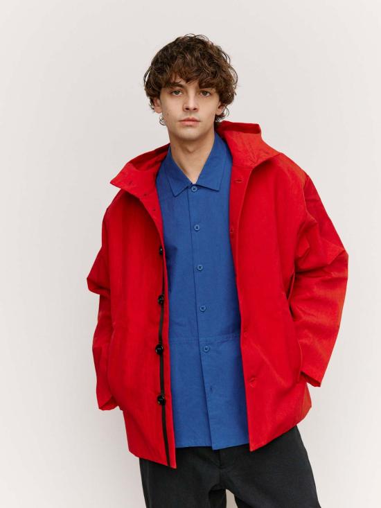  맨틀 자켓 R19 Y3 와라타 나일론 길 재킷 - MAN-TLE