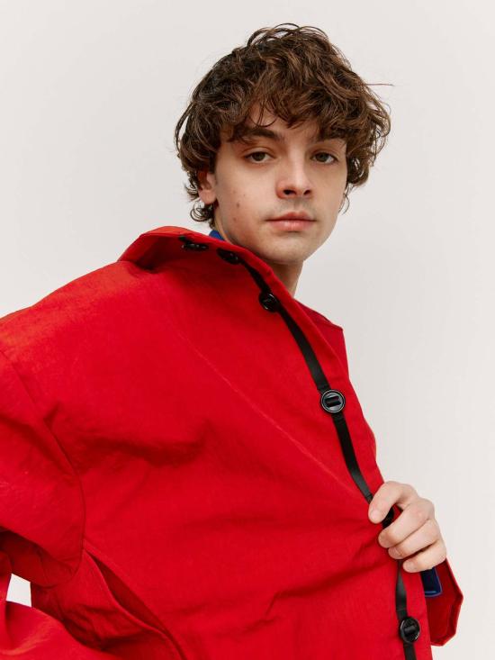  맨틀 자켓 R19 Y3 와라타 나일론 길 재킷 - MAN-TLE