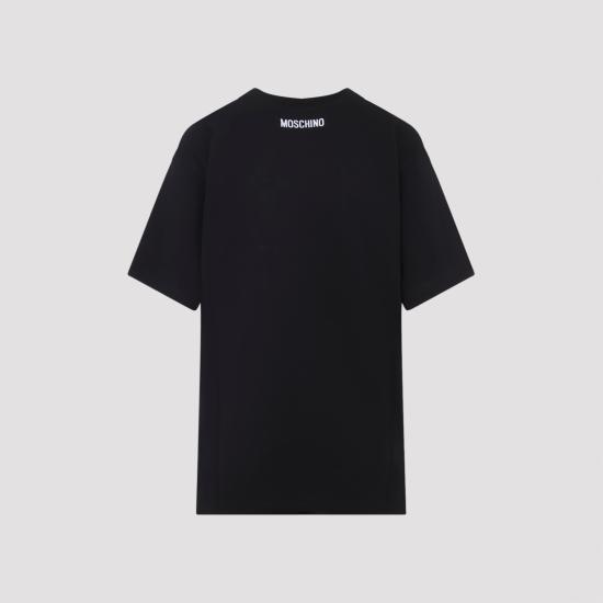 25FW 모스키노 반팔 티셔츠 252D0712 5441 1555 FANTASIA NERO - MOSCHINO