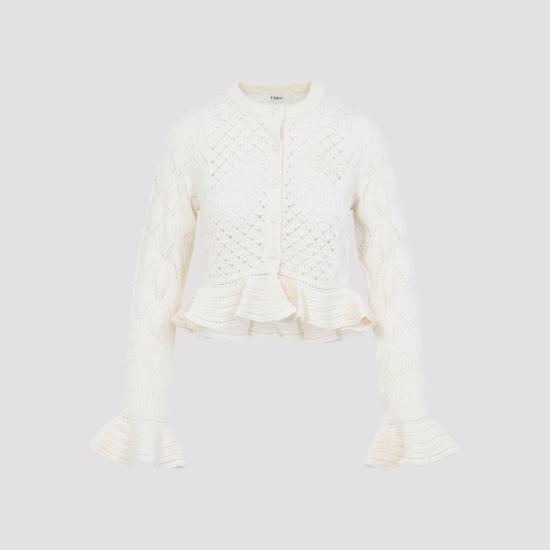 25FW 끌로에 가디건 CH25AMC01590 107 ICONIC MILK