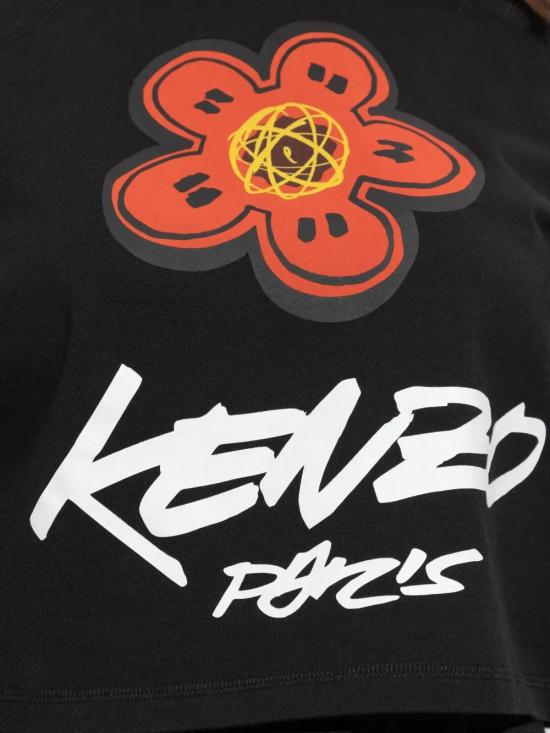 25FW 겐조 반팔 티셔츠 FF62TS0514SG BLACK - KENZO