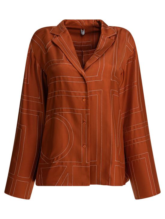 25FW 토템 블라우스/셔츠 241 WRT976 FB0089161 Brown