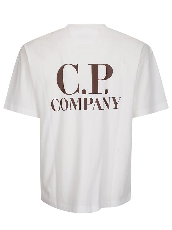 25FW 씨피 컴퍼니 반팔 티셔츠 19CMTS103A005100W 103 GAUZE WHITE - C.P. COMPANY