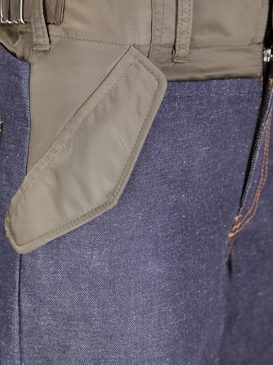25FW 사카이 데님 팬츠 2507965 489 INDIGO D KHAKI - SACAI