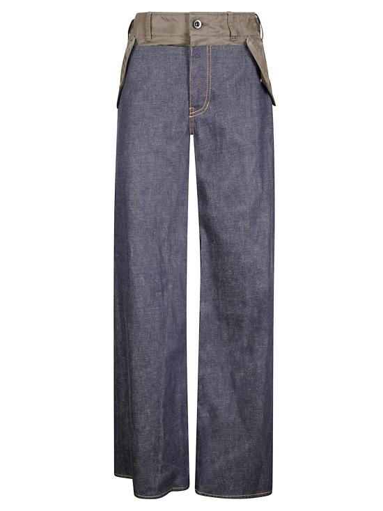 25FW 사카이 데님 팬츠 2507965 489 INDIGO D KHAKI