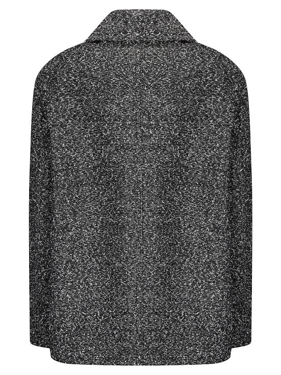 25FW 스포트막스 OLAF 올라프 더블 브레스티드 울 헤비 자켓 2522086032600 001 BLACK WHITE - SPORTMAX