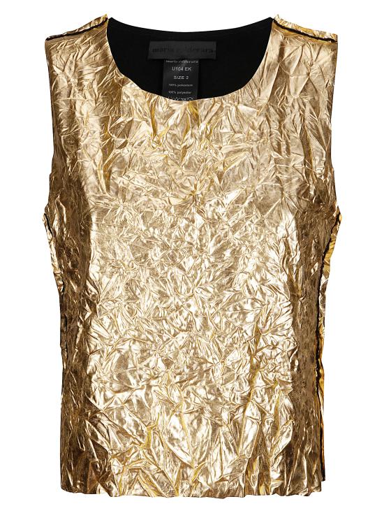 25FW 마리아 칼데라라 민소매 티셔츠 U104EK 6 SHINING GOLD