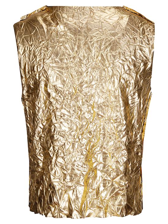 25FW 마리아 칼데라라 민소매 티셔츠 U104EK 6 SHINING GOLD - MARIA CALDERARA