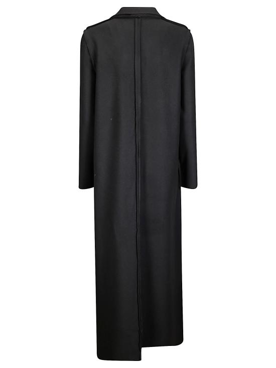 25FW 마리아 칼데라라 코트 U710NP 9 BLACK FELT - MARIA CALDERARA