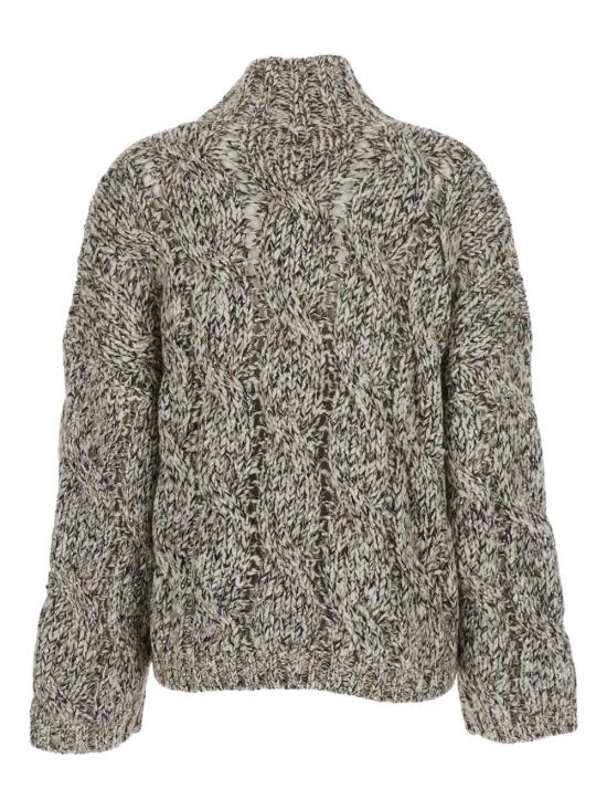 25FW 브루넬로 쿠치넬리 터틀넥 MGR372904 CME31 PANAMA BLU MARRONE QUARZO - BRUNELLO CUCINELLI