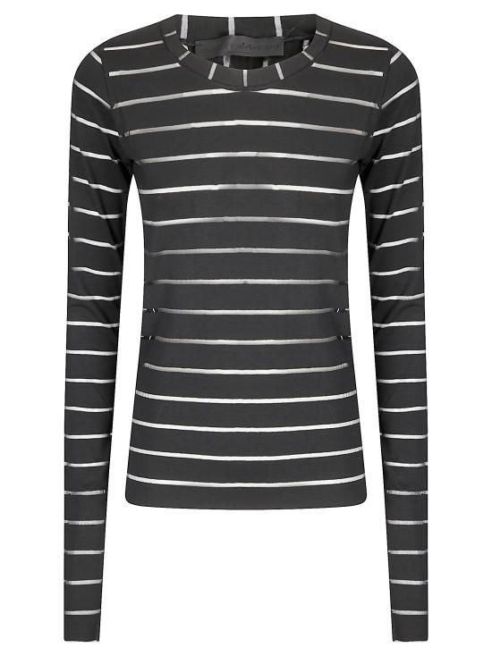 25FW 마리아 칼데라라 긴팔 티셔츠 U202J 9 BLACK