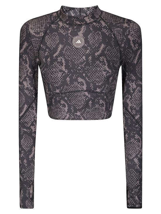 25FW 아디다스 바이 스텔라매카트니 긴팔 티셔츠 JW4567 CHACOABLACK CHACOA BLACK