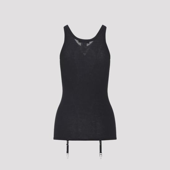 25FW 르메르 민소매 티셔츠 TO1282 LK1032 163 Black - LEMAIRE