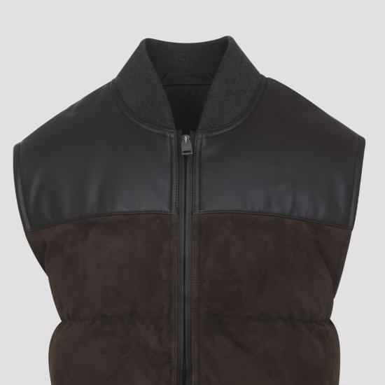 25FW 브리오니 패딩 조끼 PUF60L OD701 2100 BROWN - BRIONI