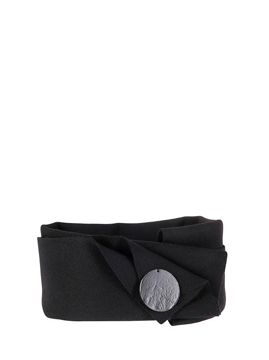 25FW 마리아 칼데라라 머플러/스카프 2U905N 9 BLACK