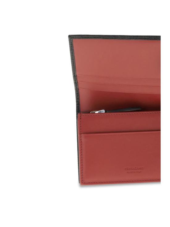 25FW 살바토레 페라가모 간치니 카드지갑  785848 001 Black - SALVATORE FERRAGAMO