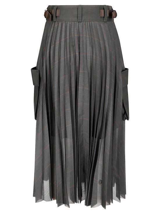 25FW 사카이 롱 스커트 2508038 501 KHAKI - SACAI