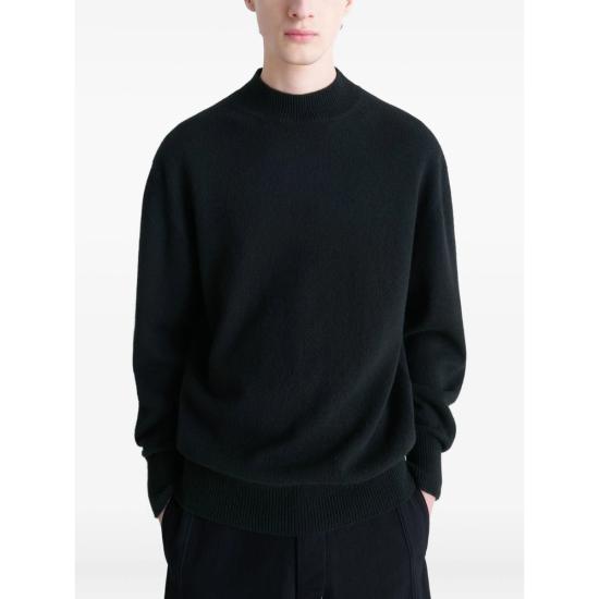 25FW 르메르 스웨터 TO1426 LK1029 BK999 BLACK - LEMAIRE