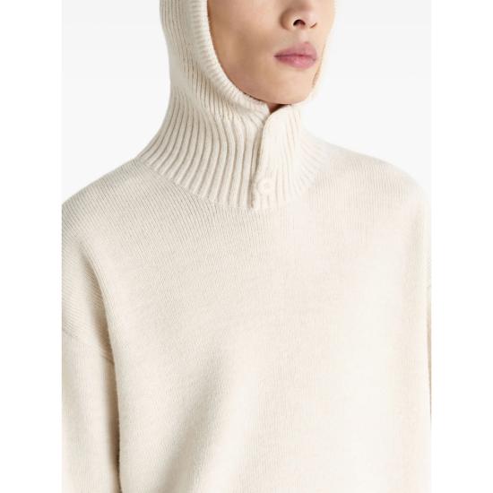 25FW 르메르 버튼 후드 스웨터  TO1475 LK1028 WH048 NEUTRALS - LEMAIRE